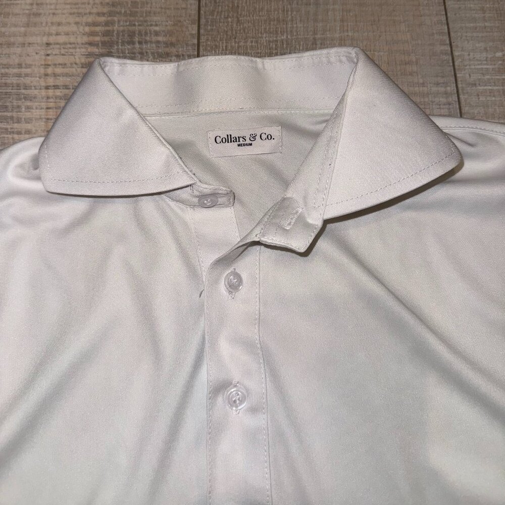 Collars & Co. Spread Collar White Mens Medium